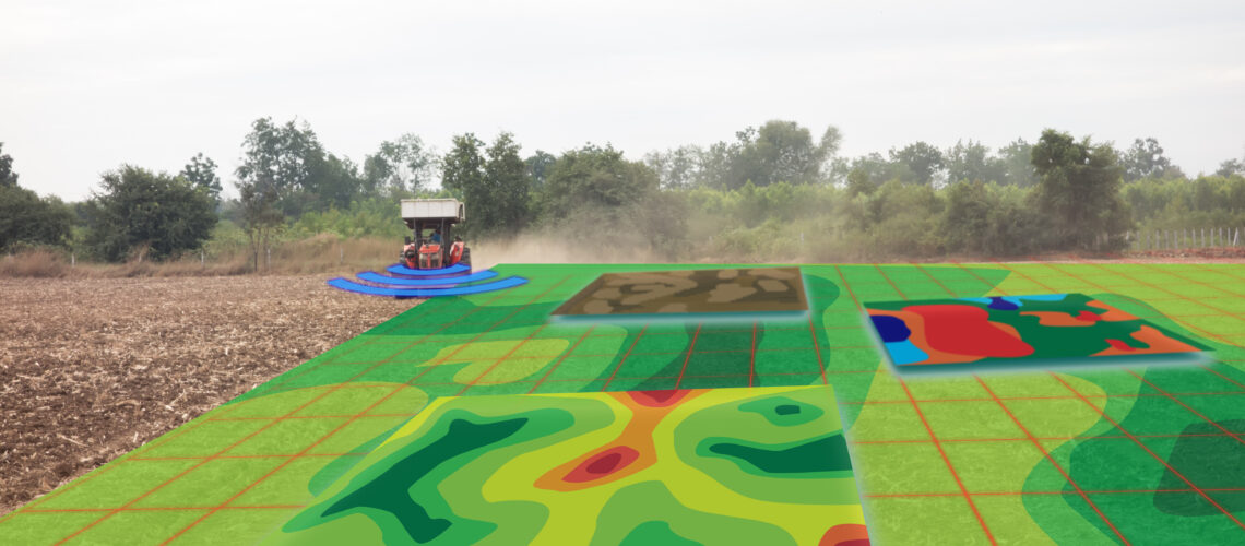 Infrared in tractor with high definition soil mapping, deep soil scan during a tillage pass.