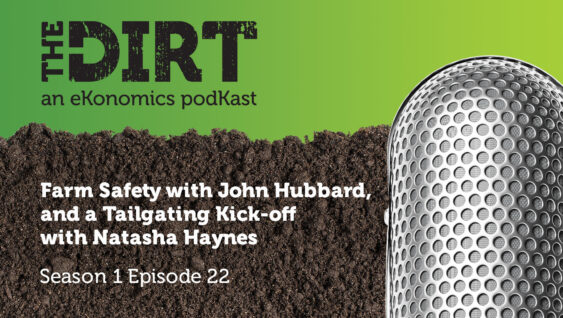 Promotional image for The Dirt PodKast featuring a microphone, with text 'Farm Safety with John Hubbard, Season 1 Episode 22'