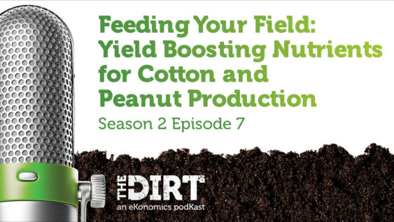 Promotional image for The Dirt PodKast featuring a microphone, with text 'Feeding Your Field, Season 2 Episode 7'