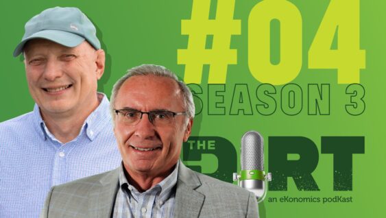 Promotional image for The Dirt PodKast featuring a microphone, with text 'Season 3 Episode 4'