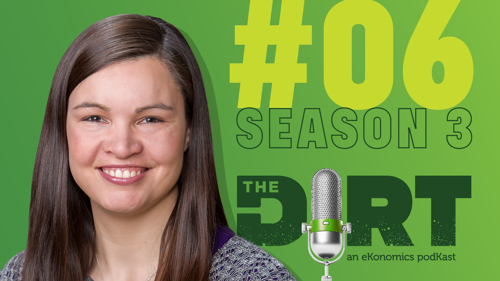 Promotional image for The Dirt PodKast featuring a microphone, with text 'Season 3 Episode 6'