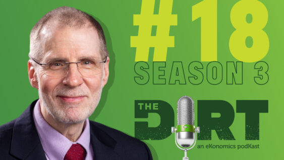 Promotional image for The Dirt PodKast featuring a microphone, with text 'Season 3 Episode 18'