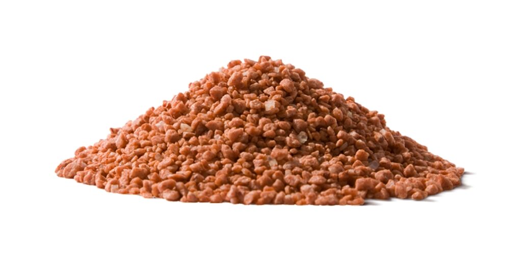 pile of red potash fertilizer