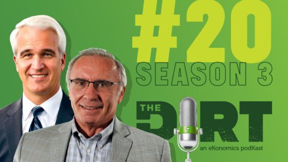 Promotional image for The Dirt PodKast featuring a microphone, with text 'Season 3 Episode 20'