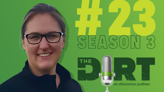 Promotional image for The Dirt PodKast featuring a microphone, with text 'Season 3 Episode 23'