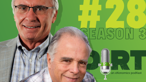 Promotional image for The Dirt PodKast with text 'Season 3 Episode 28'