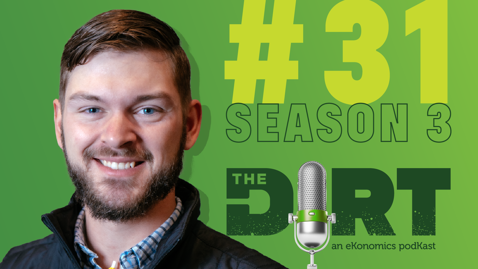 Promotional image for The Dirt PodKast with text 'Season 3 Episode 31'