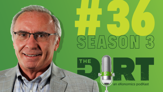 Promotional image for The Dirt PodKast with text 'Season 3 Episode 36'