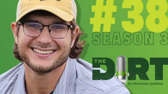 Promotional image for The Dirt PodKast with text 'Season 3 Episode 38'
